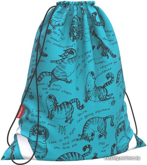 

Мешок для обуви Erich Krause Zen Cats, turquoise 55364
