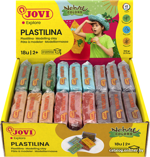 

Пластилин Jovi Nature 70/18N (6 цветов, 900 г)