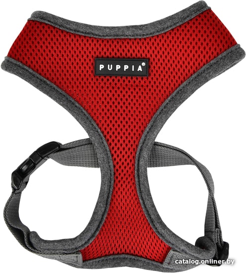 

Шлея Puppia Soft II PATD-HA1770-WN-S (красно-серый)