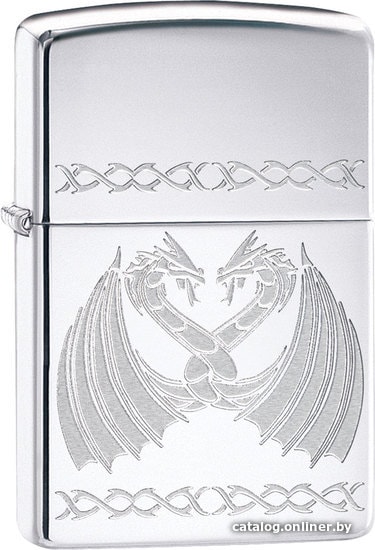 

Зажигалка Zippo 29988 High Polish Chrome Dancing Dragons