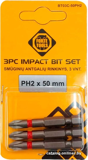 

Набор бит Forte Tools 51164792 (3 предмета)