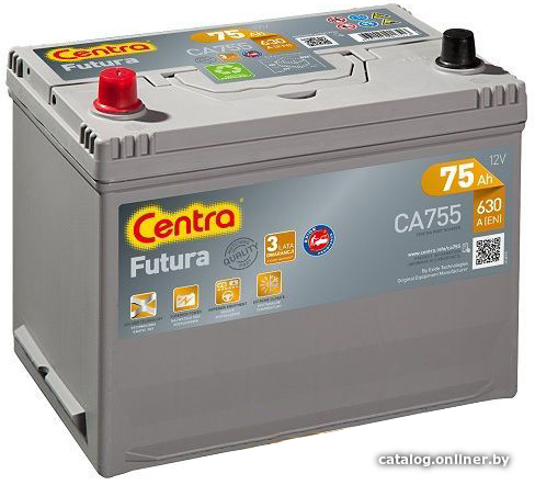 

Автомобильный аккумулятор Centra Futura CA755 (75 А·ч)