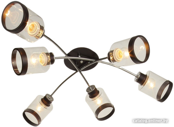 

Припотолочная люстра Mirastyle BL-2724/6 BK+CR