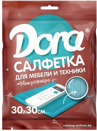 

Салфетка хозяйственная Dora Для мебели и бытовой техники 2001-005-ТК80 30х30 см