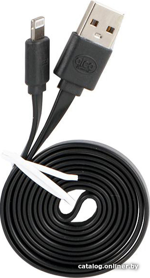 

Кабель Alca USB Type-A - Lightning 510710 (1 м, черный)