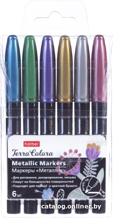 

Набор маркеров Hatber Terra Colora Metallic AM_067980 (6 цв)