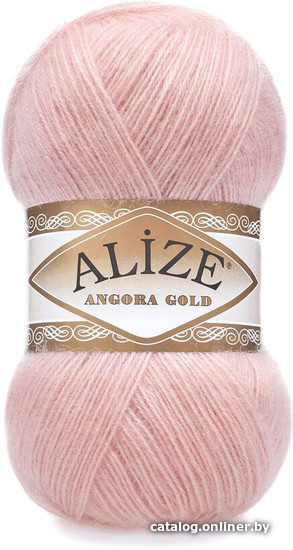 

Пряжа для вязания Alize Angora gold 363 (550 м, светло-розовый)