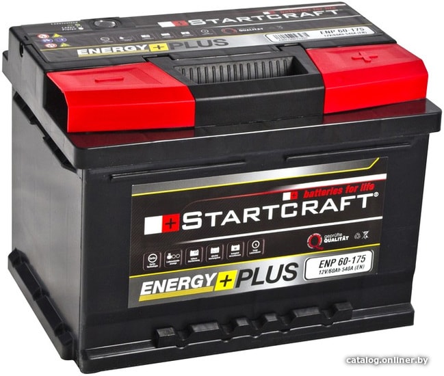 

Автомобильный аккумулятор Startcraft Energy Plus (60 А·ч)