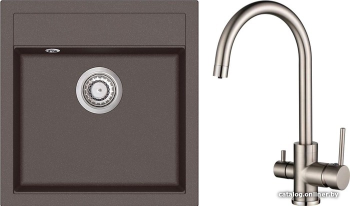 

Кухонная мойка Aquasanita Tesa SQT100W + Sabiaduo 2963 (церриус 120/никель 002)