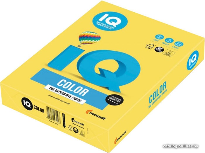 

Офисная бумага IQ Color CY39 A4 (конореечно-желтый, 80 г/м2, 500 л)