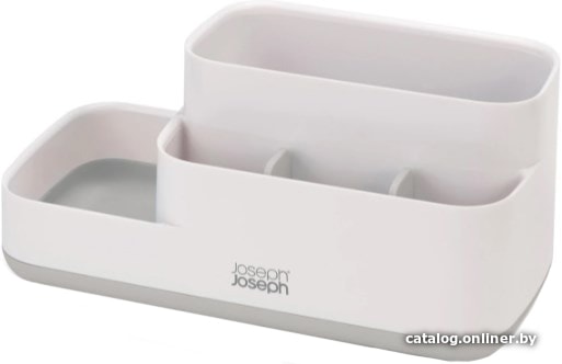 

Стакан для зубной щетки и пасты Joseph Joseph EasyStore 70513 (белый/серый)