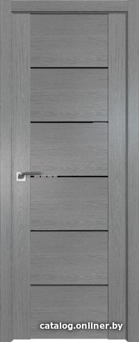 

Межкомнатная дверь ProfilDoors 99XN 80x200 (грувд серый/стекло черный триплекс)