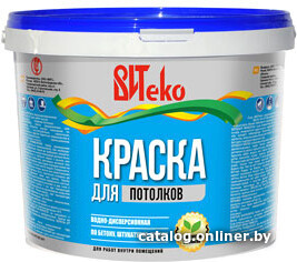 

Краска Вит Теко ВДКЧ Н-21 для потолков 13 кг (белый)