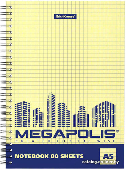 

Набор тетрадей Erich Krause Megapolis Yellow Concept 80 л клетка 080250169-49803 (4 шт)