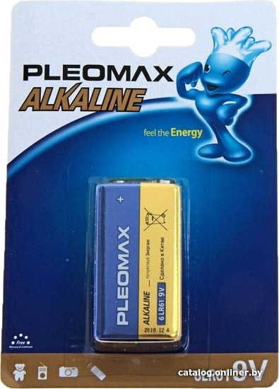 

Батарейка Pleomax Alkaline 9V
