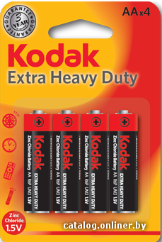 

Батарейка Kodak Extra Heavy Duty AA 4 шт