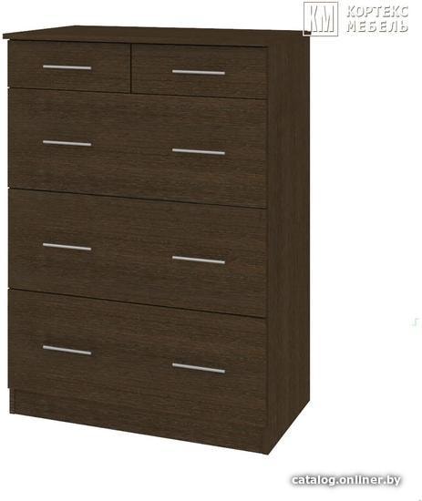 

Комод Кортекс-мебель Модерн 80-5ш (венге)