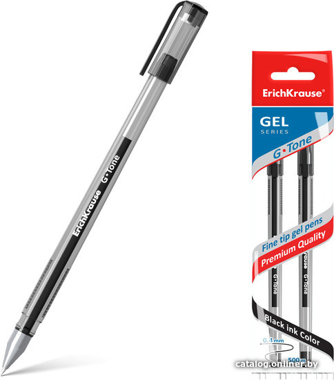 

Набор гелевых ручек Erich Krause G-Tone черный 39516 (2 шт)