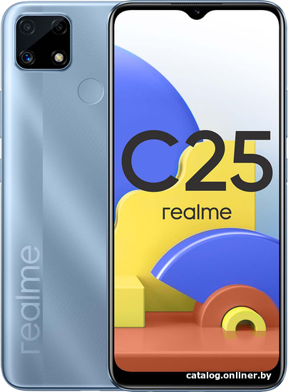 

Смартфон Realme C25 RMX3191 4GB/64GB международная версия (голубой)