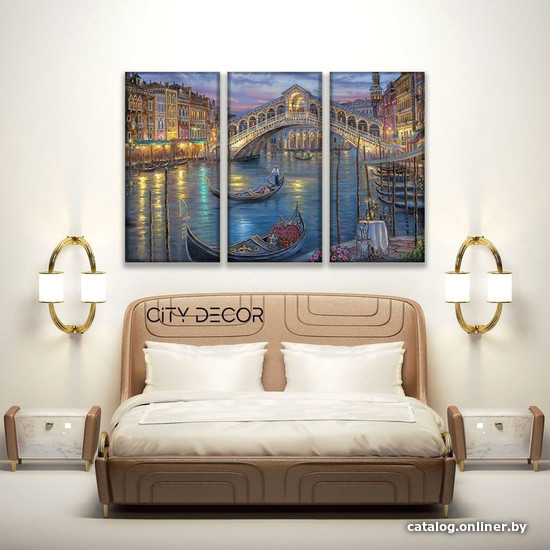 

Модульная картина Citydecor Море/Водопады 7.67 75x117 см
