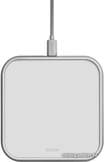 

Беспроводное зарядное Zens Single Aluminium Wireless Charger (белый)