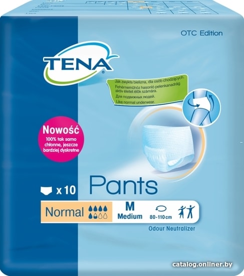 

Трусы-подгузники для взрослых Tena Pants Normal M (10 шт)