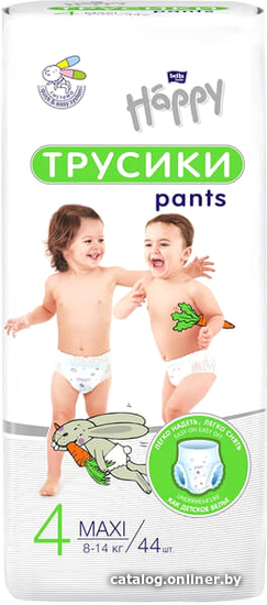 

Трусики-подгузники Bella Baby Happy Maxi 8-14 кг (44 шт)