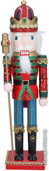 

Статуэтка Gisela Graham Nutcrackers. Щелкунчик с посохом 34860