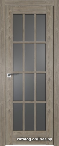 

Межкомнатная дверь ProfilDoors 102XN R 90x200 (каштан темный, стекло графит)