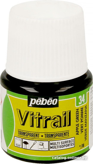 

Краска для стекла и керамики PEBEO Vitrail 050-034 (45 мл, яблоко)