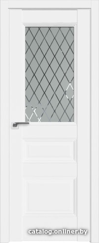 

Межкомнатная дверь ProfilDoors 67U 90x200 (аляска/стекло матовое ромб)