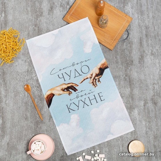 

Полотенце Этель Чудо 9278162 (белый/голубой)
