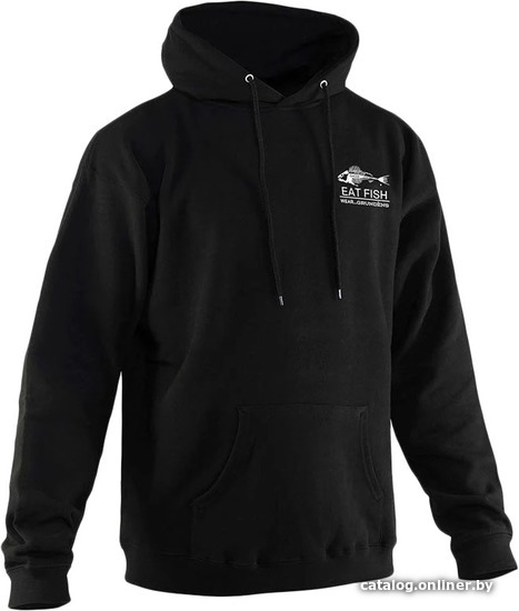 

Толстовка Grundens Eat Fish Hooded Sweatshirt (XXL, black)