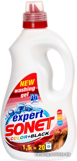 

Гель для стирки Sonet Expert Color+Black (1.5 л)