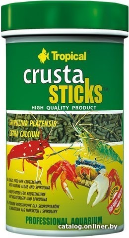 

Сухой корм Tropical Crusta Sticks 100 мл
