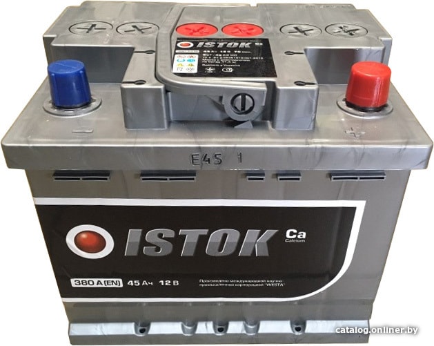 

Автомобильный аккумулятор ИСТОК 6CT-45 (45 А·ч)