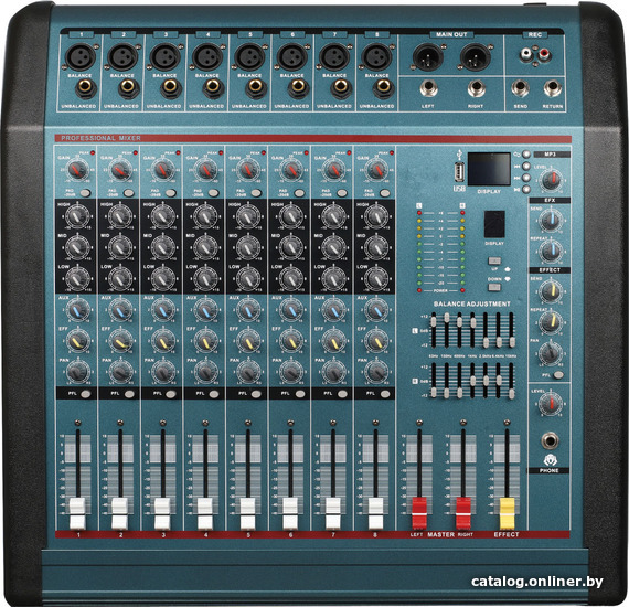 

Микшерный пульт PSSound PMX-MK800USB