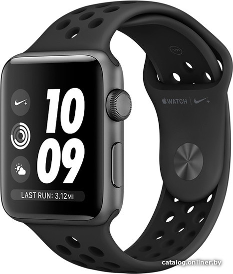 

Умные часы Apple Watch Nike+ Series 3 42 мм (алюминий серый космос/антрацит)