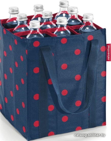 

Женская сумка Reisenthel Bottlebag ZJ3075 mixed dots red (синий/красный)