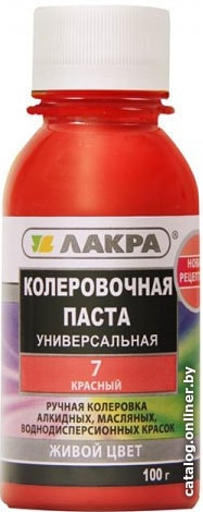 

Колеровочная краска Лакра №7 0.1 кг (красный)
