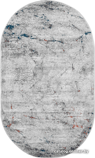 

Ковер для жилой комнаты Behram Valencia 0C410BL-A.Grey-A.Grey-Oval 80x150