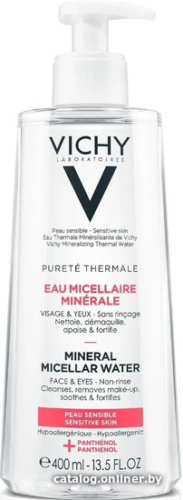 

Vichy Мицел. вода Purete Thermale для чувств. кожи лица глаз губ 400мл