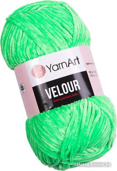 

Пряжа для вязания Yarnart Velour 861 100 г 170 м (ярко-зеленый)
