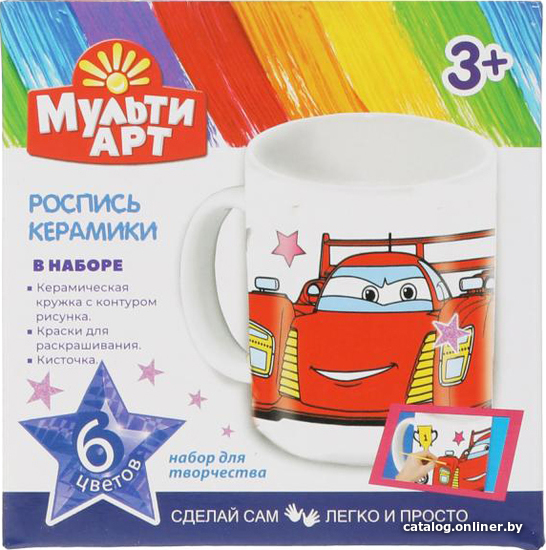 

Набор для создания поделок/игрушек MultiArt Кружка Для Росписи 100MUG-MATACHKI