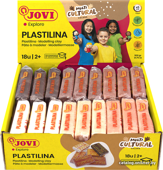 

Пластилин Jovi Multicultural 70/18M (6 цветов, 900 г)