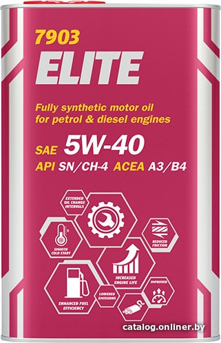 

Моторное масло Mannol ELITE 5W-40 1л (металл)