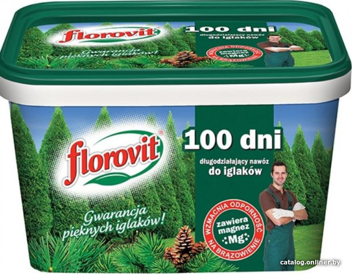 

Удобрение Florovit Для хвойных, туй 100 дней гранулированное (4 кг)