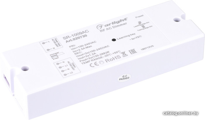 

Контроллер RGB Arlight SR-1009AC (220V, 576W) 020730