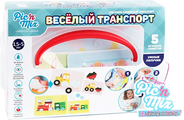 

Развивающая игра Pic’n’mix Умные липучки - Веселый транспорт 112028