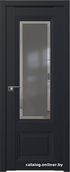 

Межкомнатная дверь ProfilDoors 2.103U 70x200 (черный матовый, стекло square матовое)